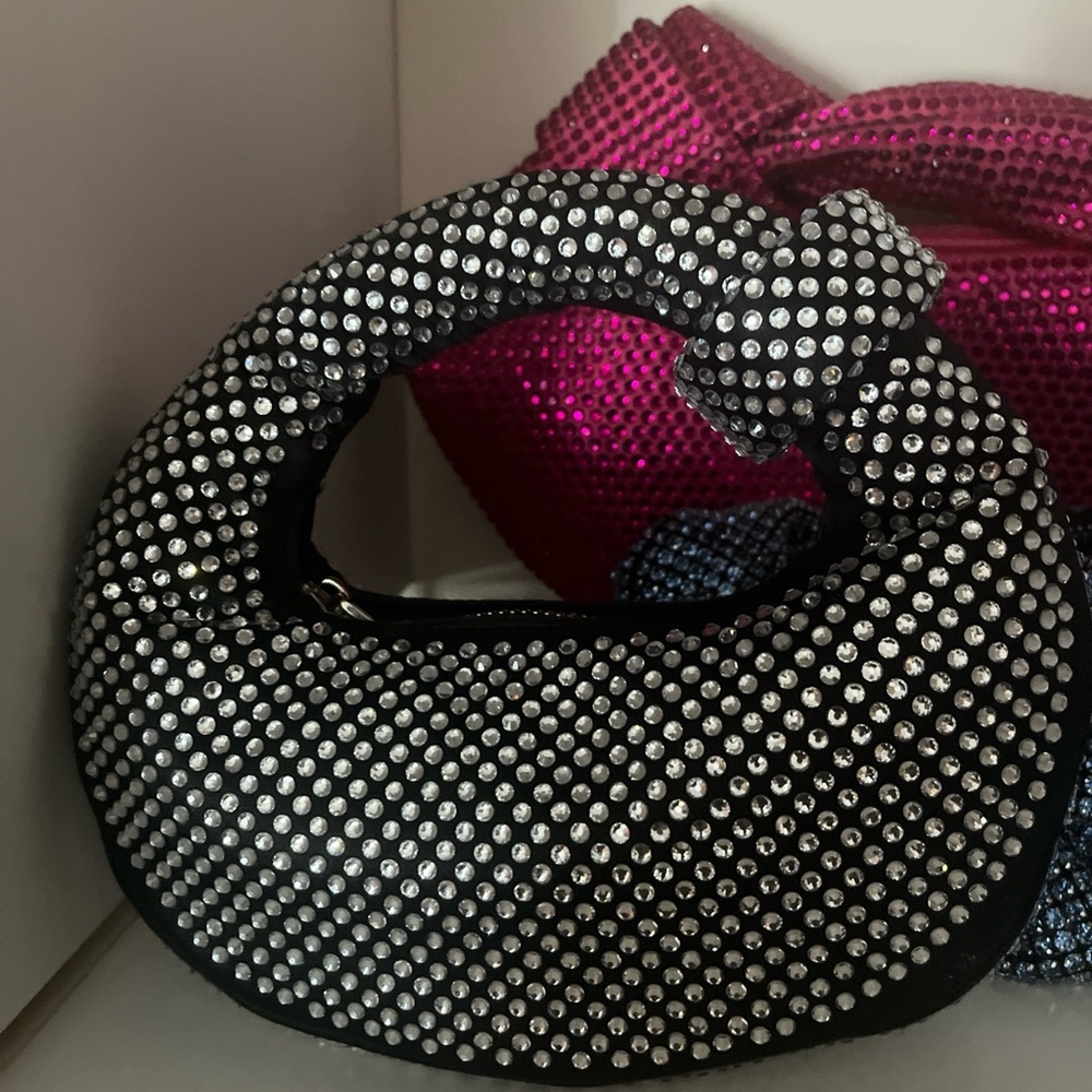 Elegant Silver Studded Women's Bag